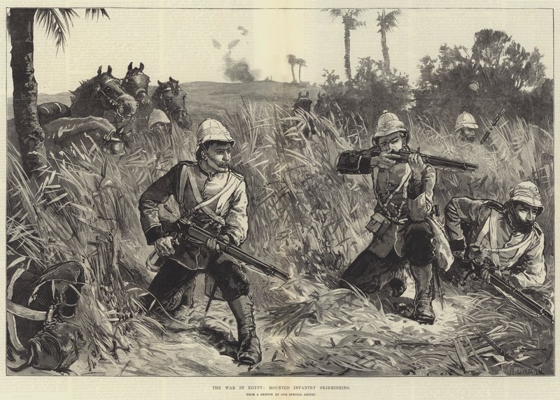 Mısır Savaşı, Atlı Piyade Çatışması by William Heysham Overend
