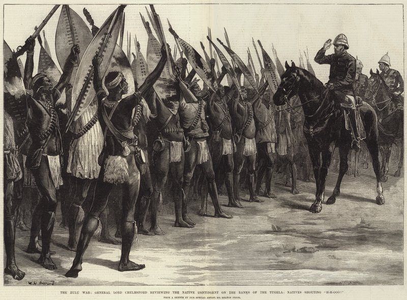 Zulu Savaşı, General Lord Chelmsford Tugela Kıyılarındaki Yerli Birlik