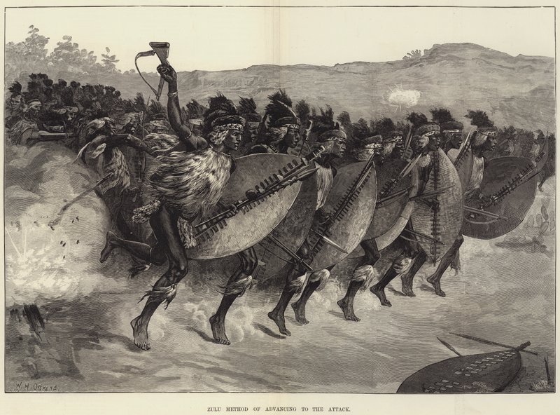 Saldırıya İlerlemenin Zulu Yöntemi by William Heysham Overend