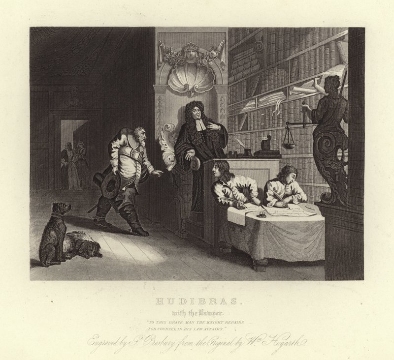 Hudibras, Samuel Butler by William Hogarth