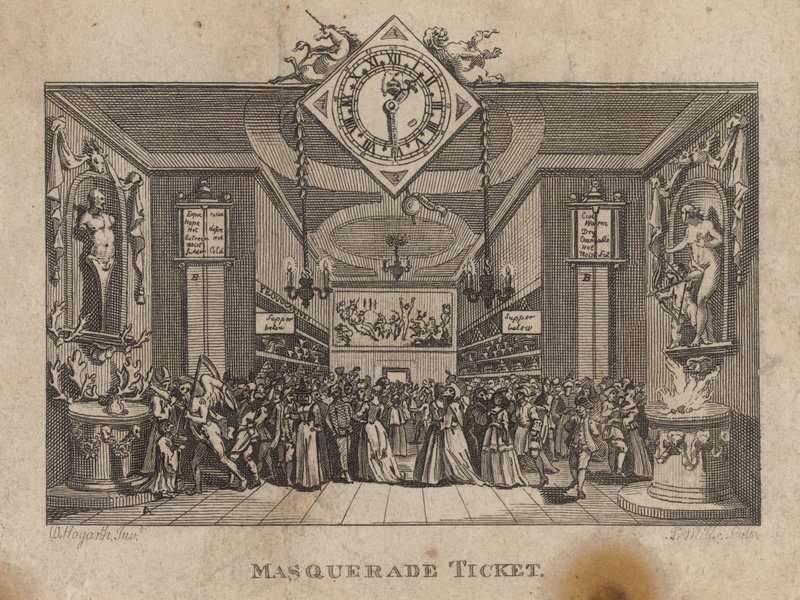 Maskeli Balo Bileti by William Hogarth