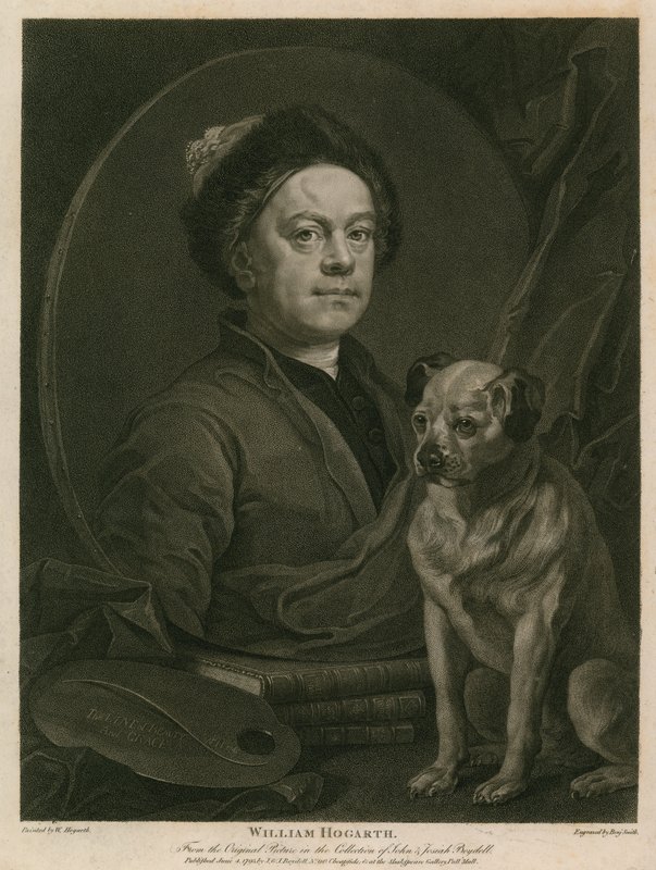 William Hogarth'ın kendi portresi by William Hogarth