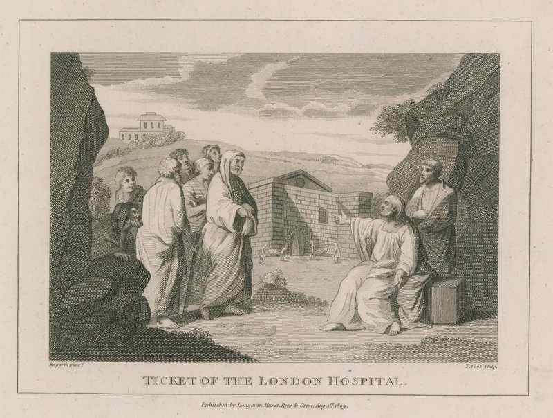 Londra Hastanesi Bileti by William Hogarth