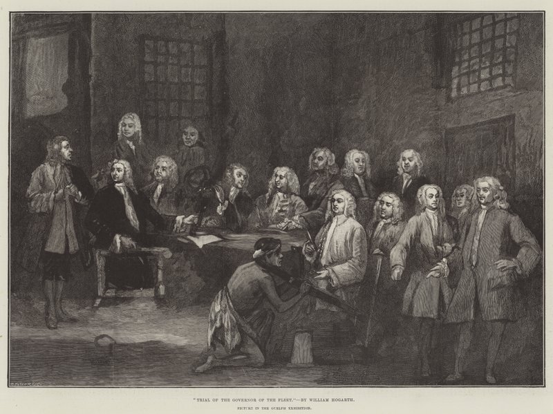 Donanma Valisinin Yargılanması by William Hogarth