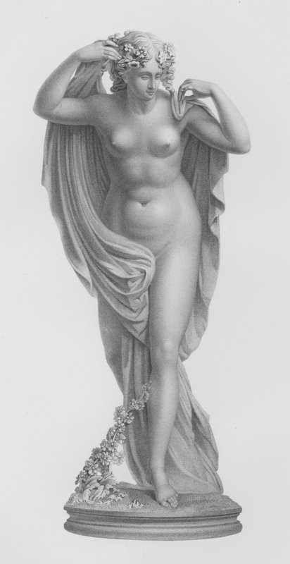 Euphrosyne, W Roffe tarafından heykelden Sir R Westmacott, RA (gravür) by William John Roffe