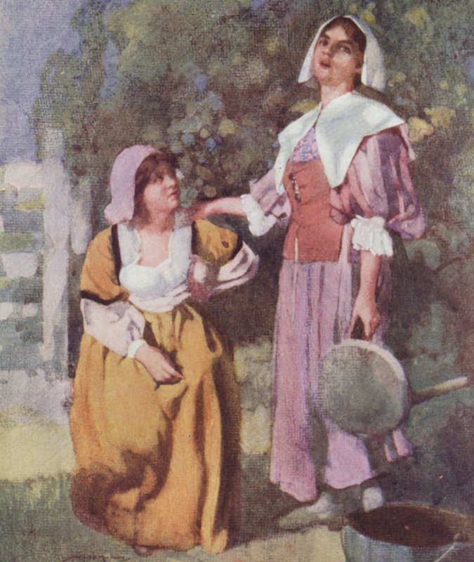 The Compleat Angler için çizim, Izaak Walton (renkli litho) by William Lee Hankey