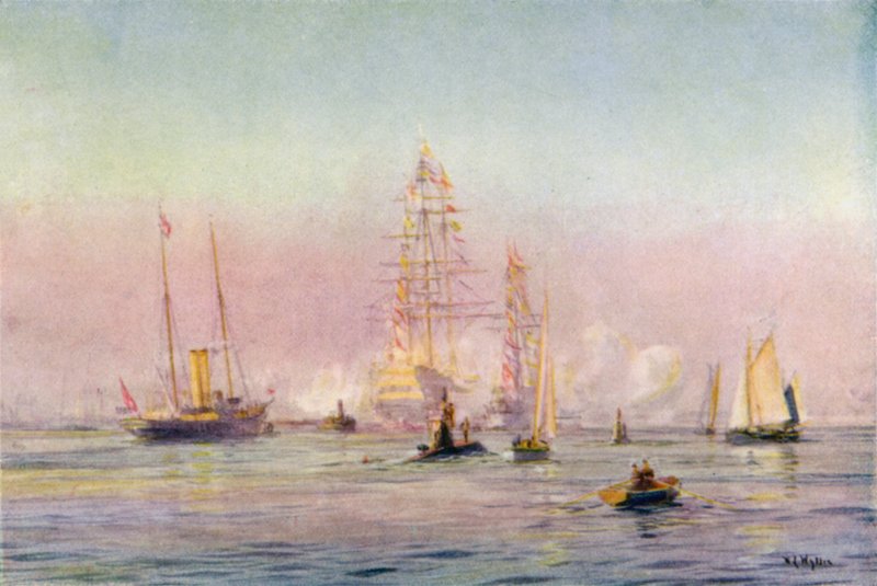 Portsmouth Harbour, 1912  by William Lionel Wyllie