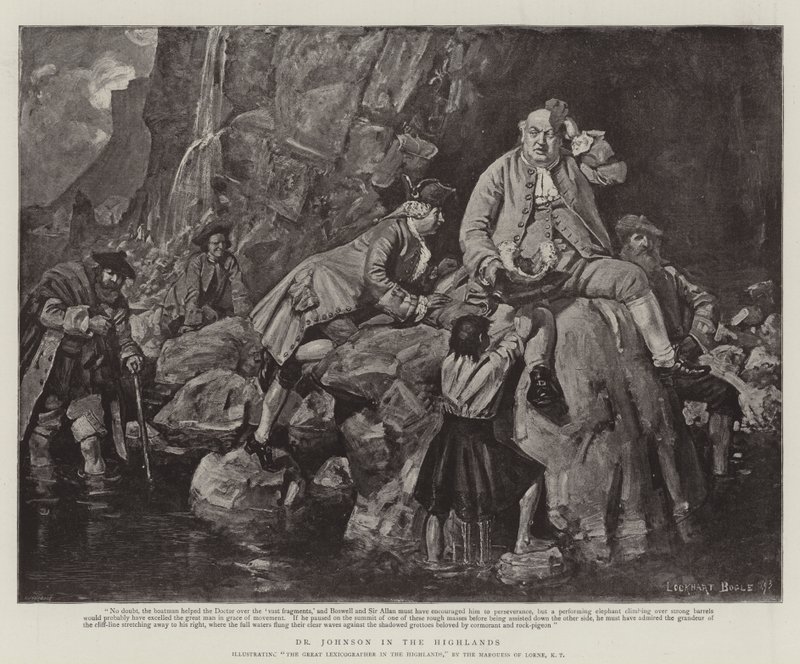Yaylalarda Dr Johnson by William Lockhart Bogle