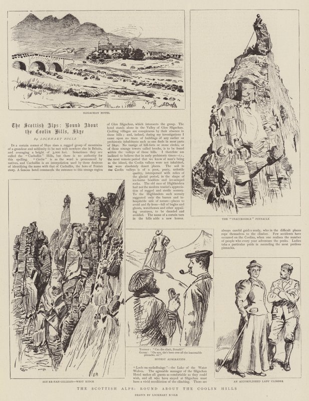 Coolin Hills etrafında İskoç Alpleri, Yuvarlak by William Lockhart Bogle