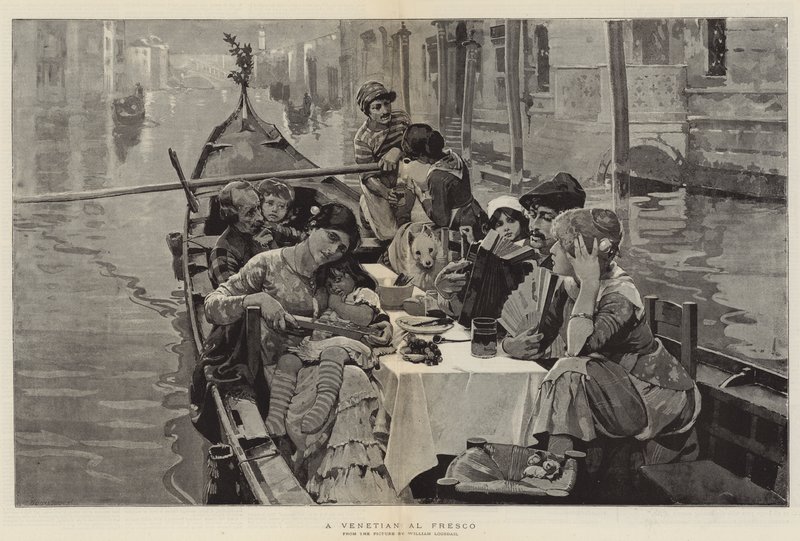 Bir Venedik Al Fresco by William Logsdail
