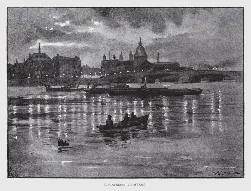Blackfriars, Nightfall (litto) by William Luker