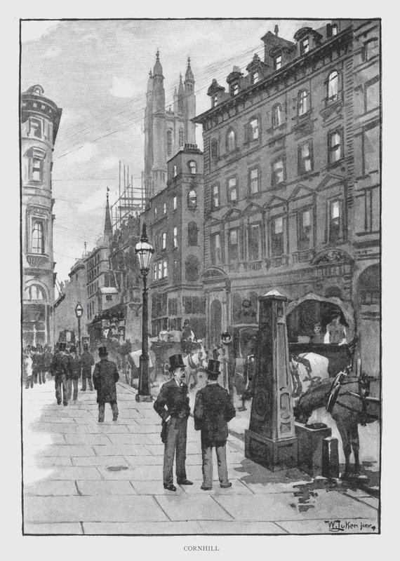 Cornhill (lito) by William Luker