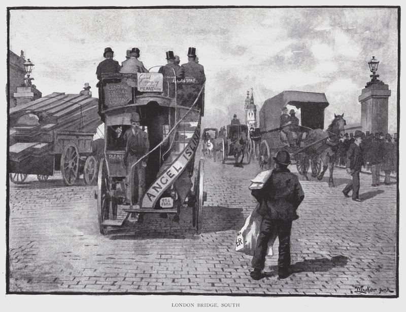 Londra Köprüsü, Güney (taş) by William Luker