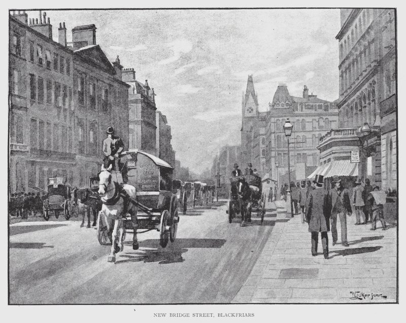 New Bridge Caddesi, Blackfriars (taş) by William Luker