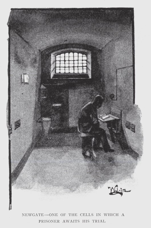 Newgate, Bir Mahkumun Duruşmasını Beklediği Hücrelerden Biri (lito) by William Luker