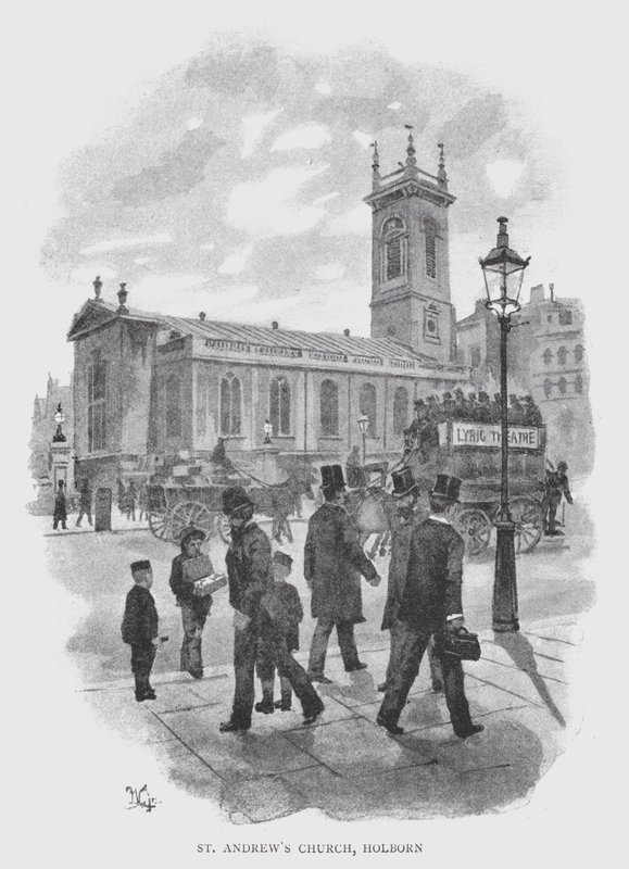 Aziz Andrew Kilisesi, Holborn (taş) by William Luker
