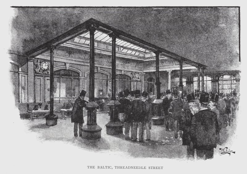 Baltık, Threadneedle Caddesi (lito) by William Luker