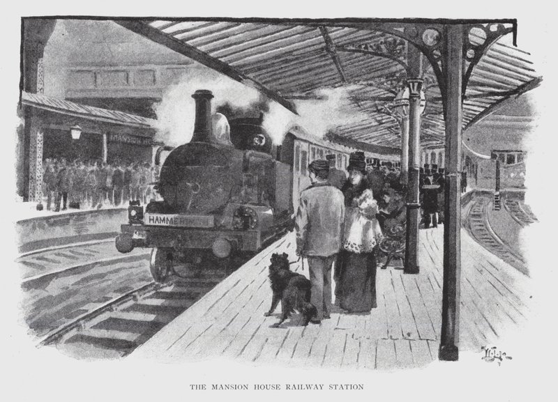 Mansion House Tren İstasyonu (lito) by William Luker