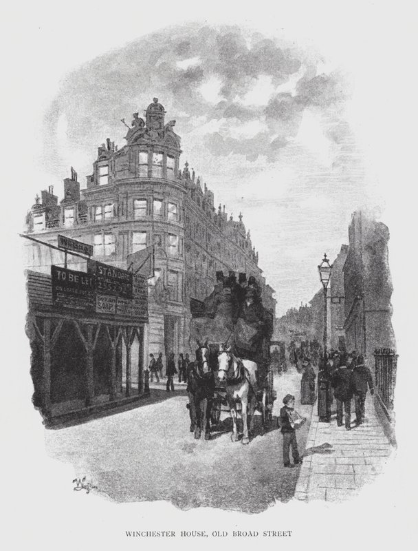 Winchester House, Old Broad Street (taş) by William Luker