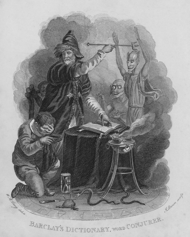 Barclays Sözlüğü, kelime: Büyücü (gravür) by William Marshall (after) Craig