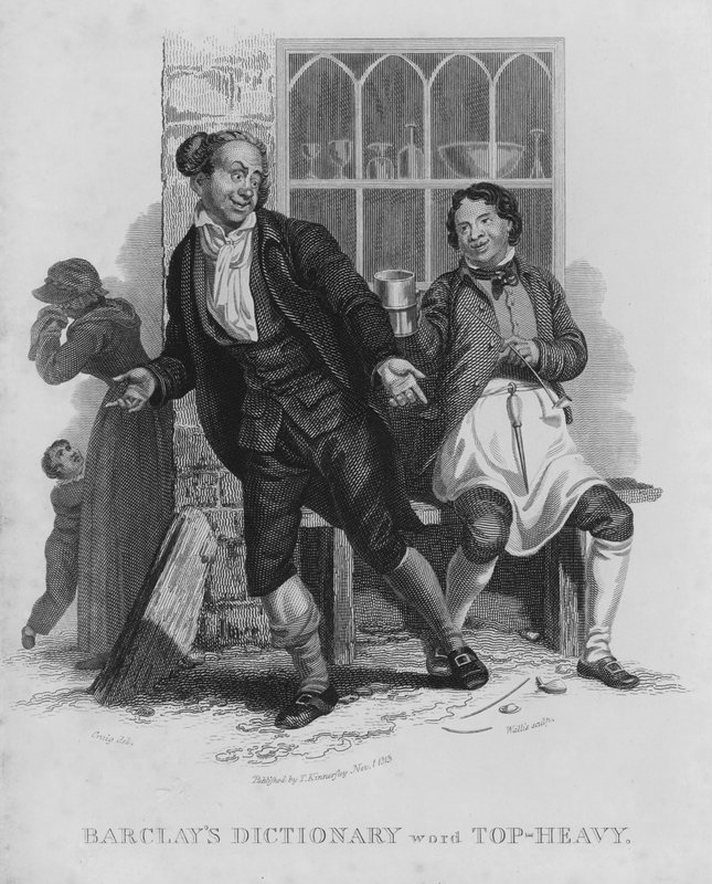 Barclays Dictionary, kelime: En ağır (gravür) by William Marshall (after) Craig