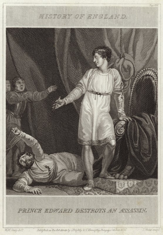 Prens Edward bir suikastçıyı yok ediyor by William Marshall Craig