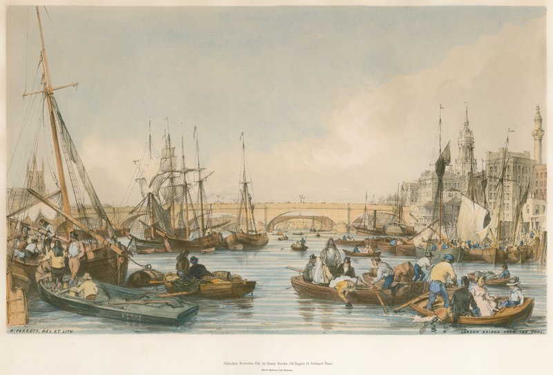 Havuzdan Londra Köprüsü by William Parrott