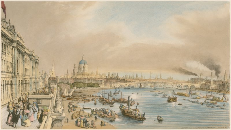 Somerset House, St Paul Katedrali ve Waterloo Köprüsü