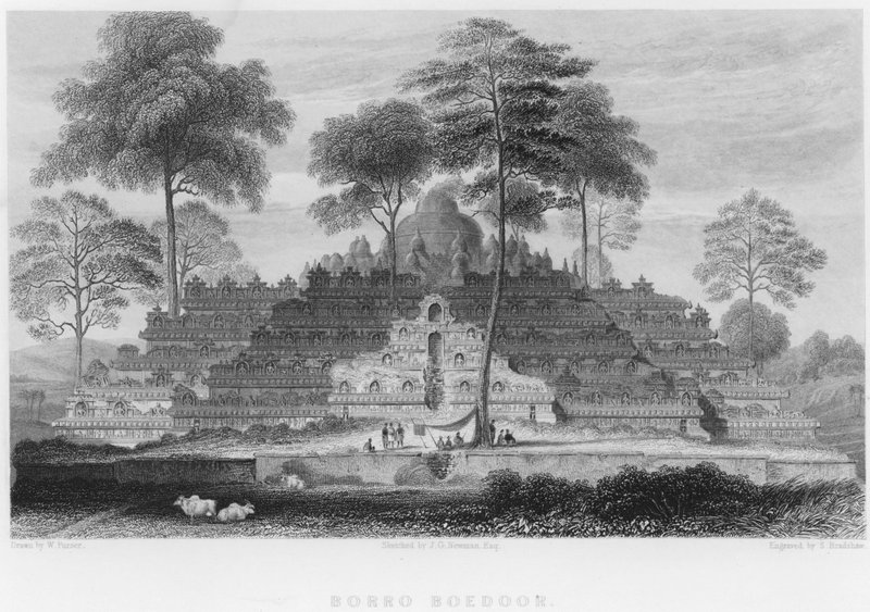 Borro Boedoor (gravür) by William Purser