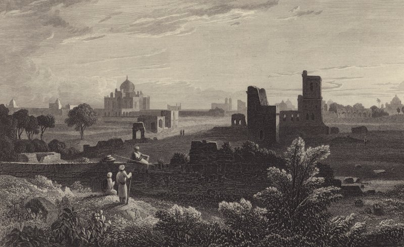 Humayun Türbesi, Delhi (gravür) by William Purser