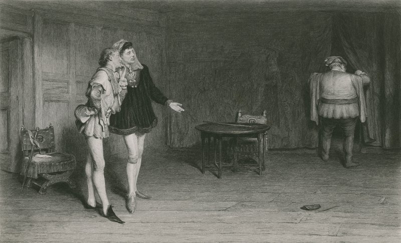 Prince Henry, Points, and Falstaff, King Henry IV, First Part  by William Quiller Orchardson