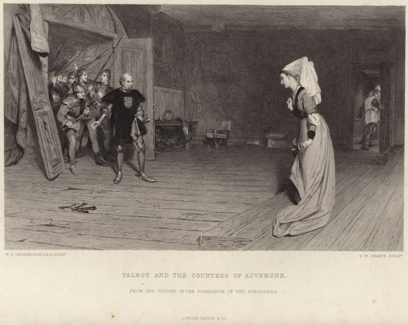 Talbot ve Auvergne Kontesi by William Quiller Orchardson