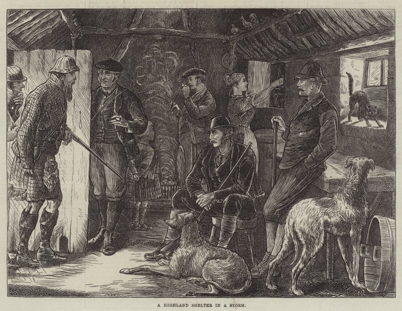 Fırtınada Bir Yayla Barınağı by William Ralston