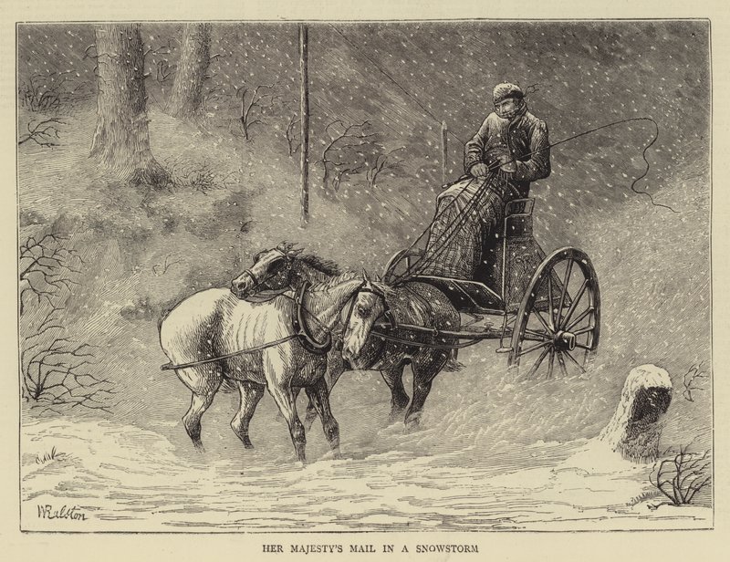 Bir Kar Fırtınasında Majestelerinin Postası by William Ralston