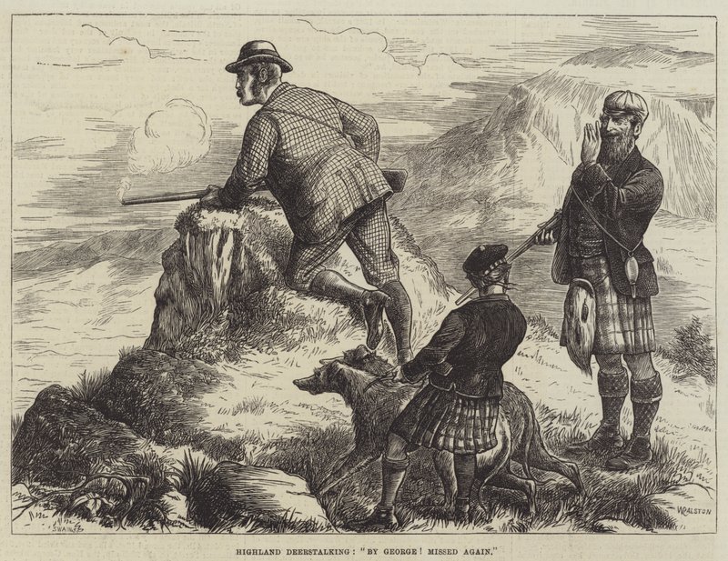 Highland Deerstalking, George tarafından! yine kaçırdı by William Ralston