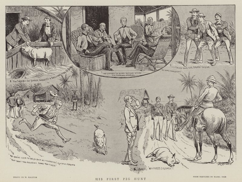 İlk domuz avı by William Ralston