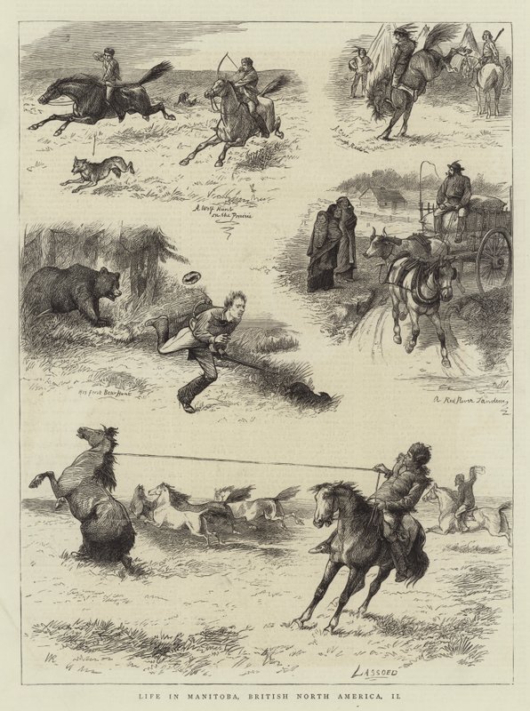 Manitoba'da Yaşam, Britanya Kuzey Amerika, II by William Ralston
