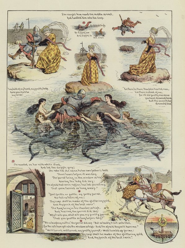 Tuhaf Şövalye (chromolitho) by William Ralston
