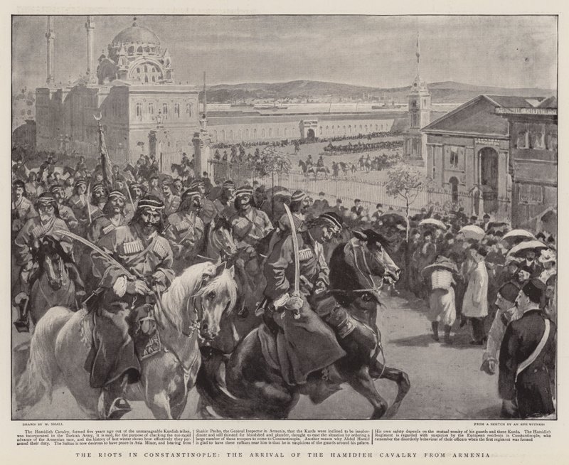 Konstantinopolis'teki İsyanlar, Hamidiye Süvarilerinin Ermenistan'dan Gelişi by William Small