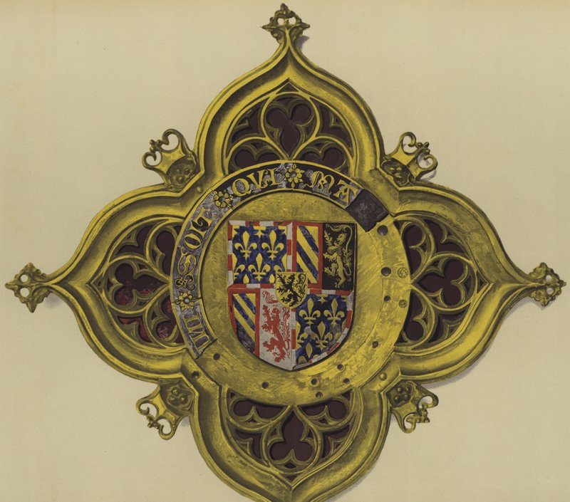 Cesur Charles, Burgonya Dükü, c 1469-1476-7 (chromolitho) by William St John Hope