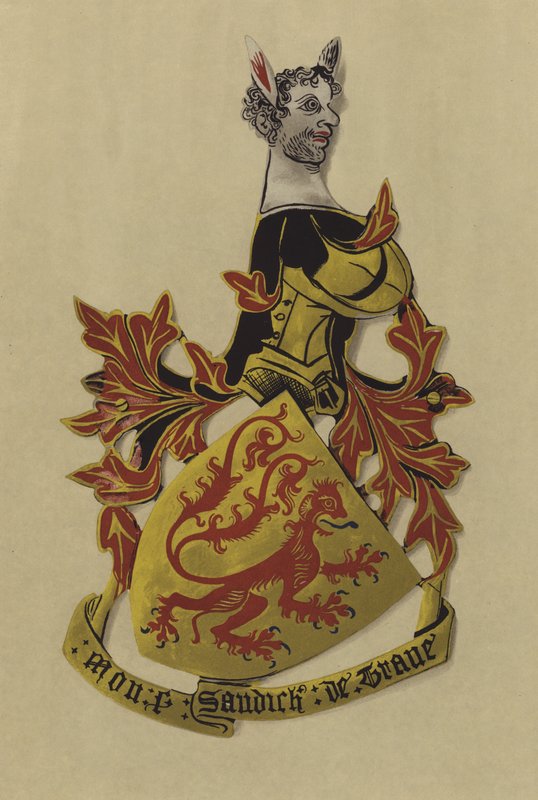 Sir Bermond Arnaud de Preissac, sudan de la Trau, 1380 sonrası 1384 (kromolitho) by William St John Hope