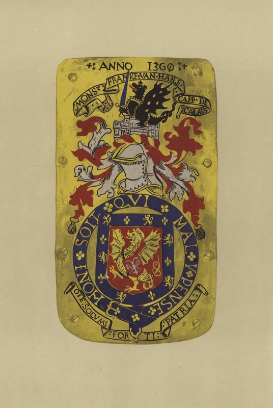 Sir Frank van Hale, c 1359-c 1376 (kromolitho) by William St John Hope