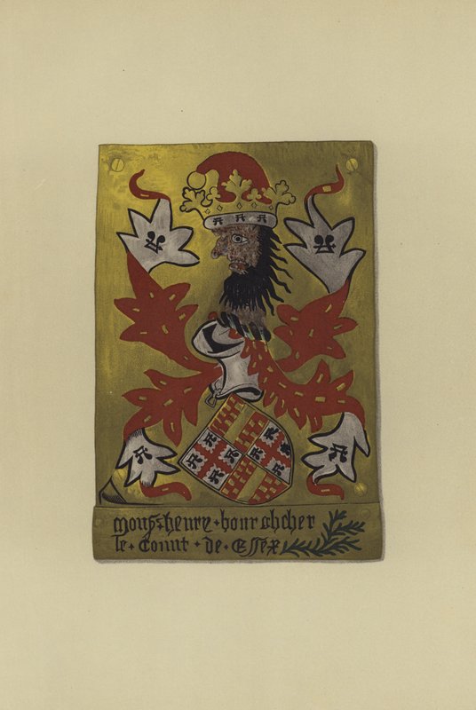 Sir Henry Bourchier, lord Bourchier, Eu kontu ve Essex kontu, 1452-1483 (chromolitho) by William St John Hope