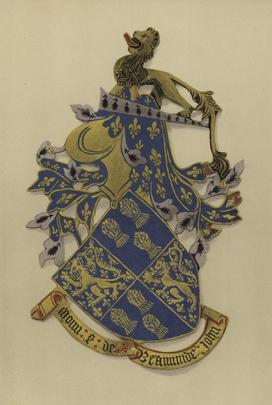 Sir John Beaumont, lord Beaumont, 1393-1396 (kromolitho) by William St John Hope