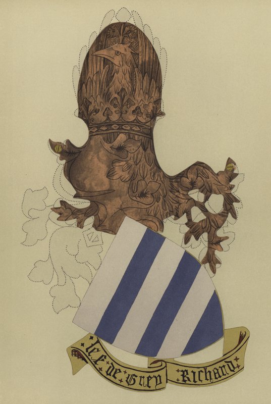 Sir Richard Grey, Codnor Lordu Gray, 1404-1418 (chromolitho) by William St John Hope