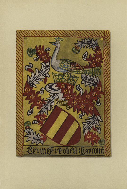 Sir Robert Harcourt, 1461-1470 (kromolitho) by William St John Hope