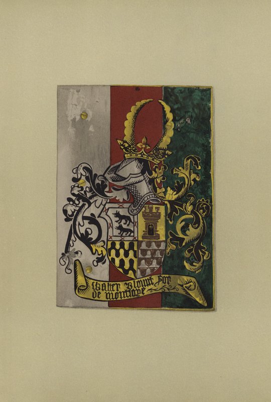 Sir Walter Blount, lord Mountjoy, 1472-1474 (kromolitho) by William St John Hope