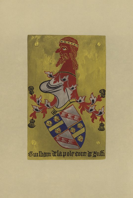 Sir William de la Pole, Dreux kontu, Pembroke kontu ve Suffolk marki ve dükü, 1421-1450 (chromolitho) by William St John Hope