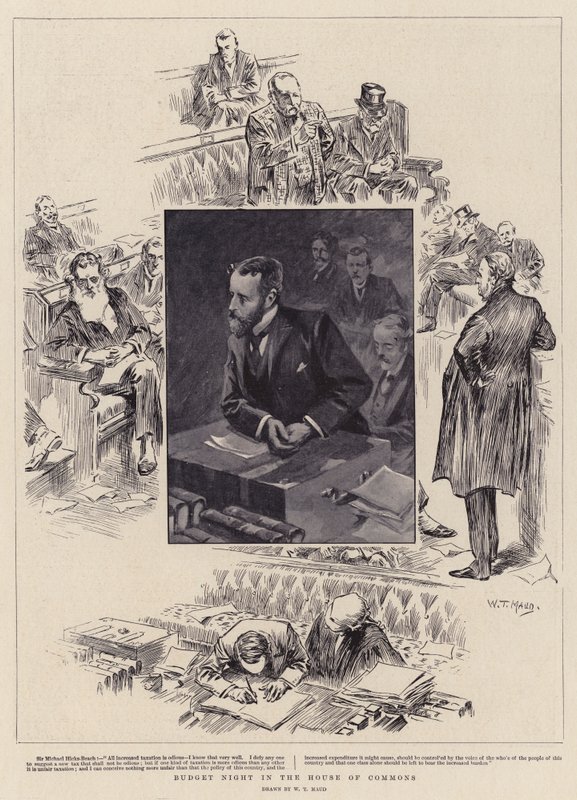 Avam Kamarası'nda Bütçe Gecesi by William T. Maud