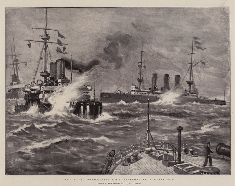 Deniz Manevraları, Ağır Bir Denizde HMS Benbow by William T. Maud